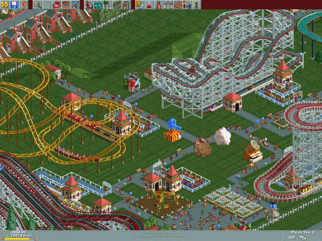 Игровой кадр RollerCoaster Tycoon®: Deluxe — 1