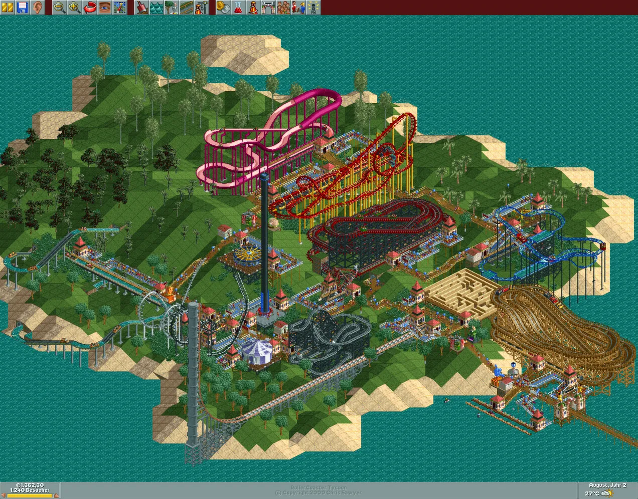 Игровой кадр RollerCoaster Tycoon®: Deluxe — 2